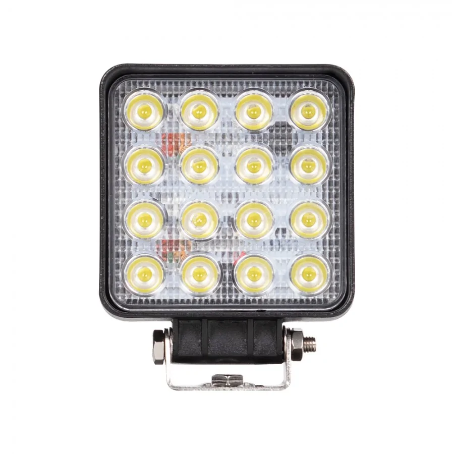 Lampa robocza 16 led flood 43W 12V/24V 2100lm IP67 ECE R10 halogen 