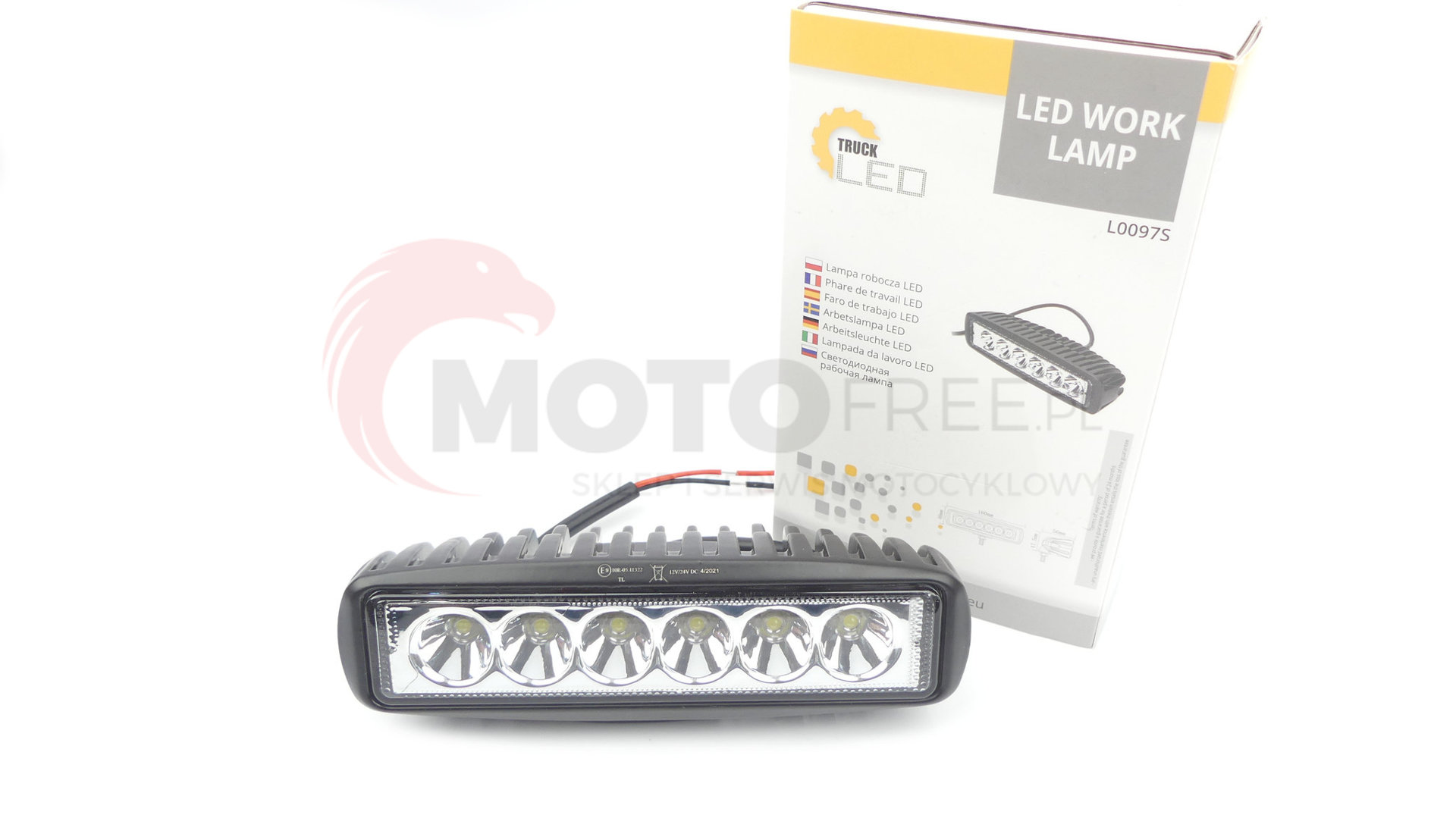 Lampa robocza halogen 6led spot 15w 12-24v 1350lm 