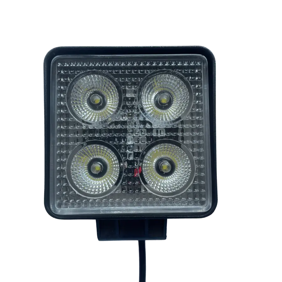 Lampa robocza kwadratowa halogen flood 4led 12V/24V 1600lm