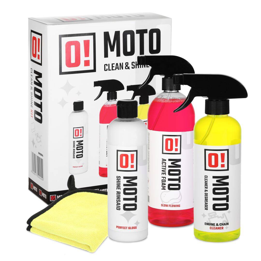 O-Moto zestaw do mycia i pielęgnacji motocykla Care Protection and Shine