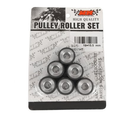 Rolki wariator 15,5x19 6,5g kpl aprilia piaggio 