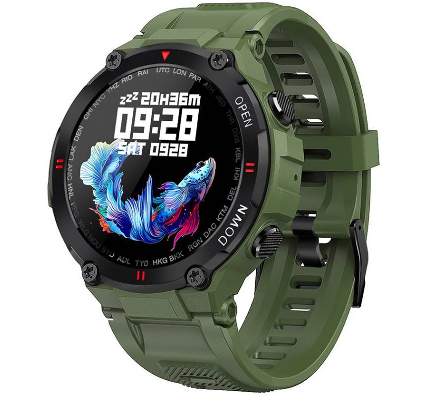 Smartwatch zegarek Rubicon RNCE73 zielony IP67