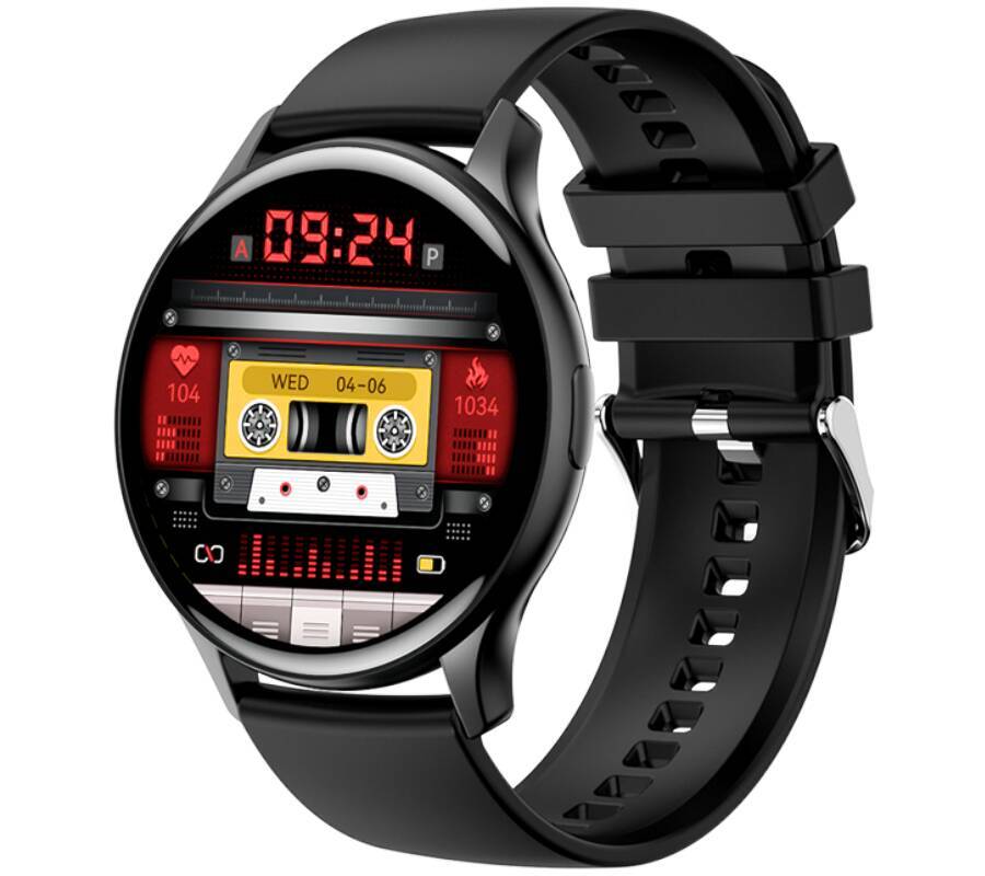 Smartwatch zegarek Rubicon męski RNCF11 czarny Bluetooth tryby sportowe SMS