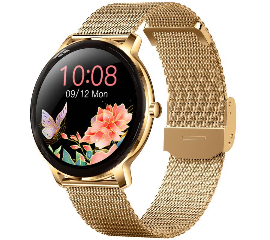 Smartwatch zegarek Rubicon złoty Bluetooth 5.0