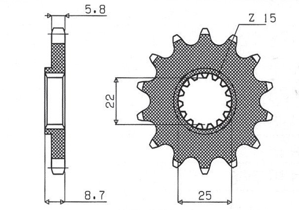 Sunstar zębatka zdawcza ktm sx/exc 125 13 zębów