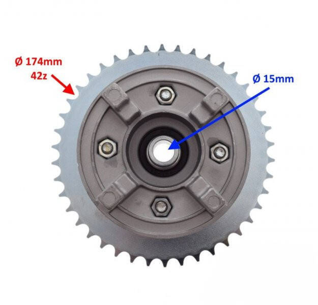 Zębatka piasta zabierak tył 42z 428 do SHINERAY XY125-10D 